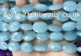 CCN5971 15 inches 13*18mm faceted oval candy jade beads