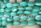 CCN5973 15 inches 13*18mm faceted oval candy jade beads