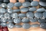 CCN5981 15 inches 13*18mm faceted oval candy jade beads