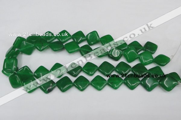 CCN600 15.5 inches 15*15mm diamond candy jade beads wholesale