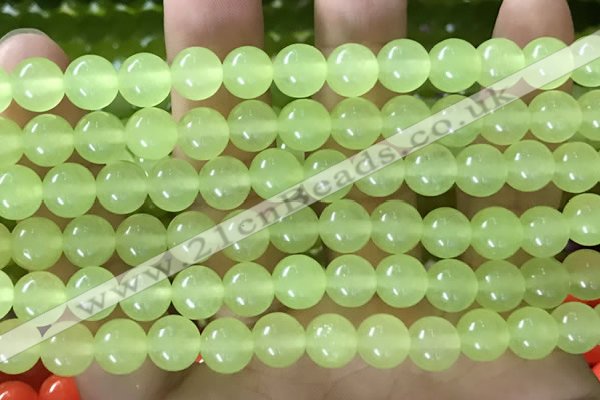 CCN6100 15.5 inches 8mm round candy jade beads Wholesale