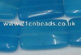 CCN614 15.5 inches 20*30mm rectangle candy jade beads wholesale