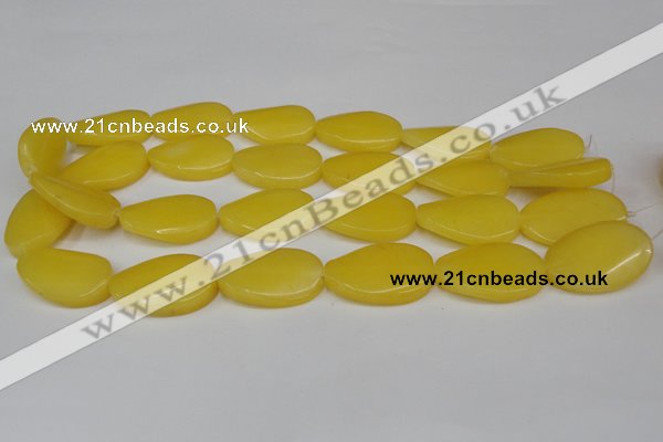 CCN616 15.5 inches 22*30mm twisted oval candy jade beads wholesale