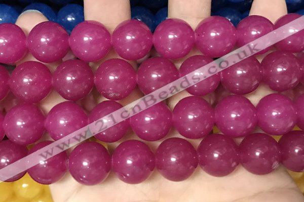 CCN6184 15.5 inches 14mm round candy jade beads Wholesale