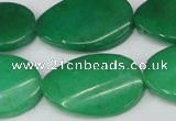 CCN619 15.5 inches 22*30mm twisted oval candy jade beads wholesale