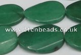 CCN620 15.5 inches 22*30mm twisted oval candy jade beads wholesale