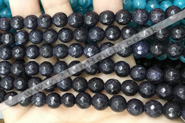 CCN6300 15.5 inches 8mm faceted round candy jade beads Wholesale