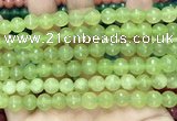 CCN6322 15.5 inches 8mm faceted round candy jade beads Wholesale