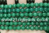 CCN6325 15.5 inches 8mm faceted round candy jade beads Wholesale