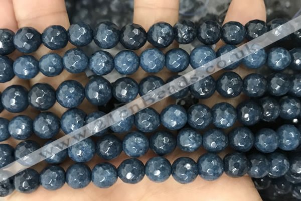 CCN6343 6mm, 8mm, 10mm, 12mm & 14mm faceted round candy jade beads
