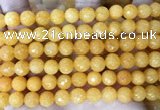 CCN6344 6mm, 8mm, 10mm, 12mm & 14mm faceted round candy jade beads