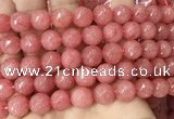 CCN6345 6mm, 8mm, 10mm, 12mm & 14mm faceted round candy jade beads