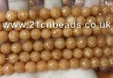 CCN6346 6mm, 8mm, 10mm, 12mm & 14mm faceted round candy jade beads
