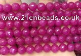 CCN6347 6mm, 8mm, 10mm, 12mm & 14mm faceted round candy jade beads