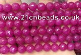 CCN6347 6mm, 8mm, 10mm, 12mm & 14mm faceted round candy jade beads