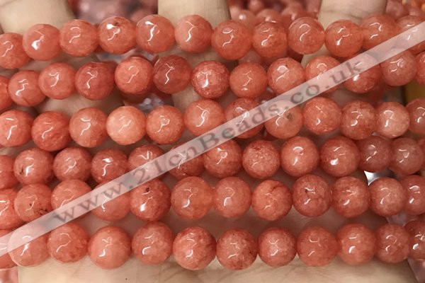 CCN6348 6mm, 8mm, 10mm, 12mm & 14mm faceted round candy jade beads