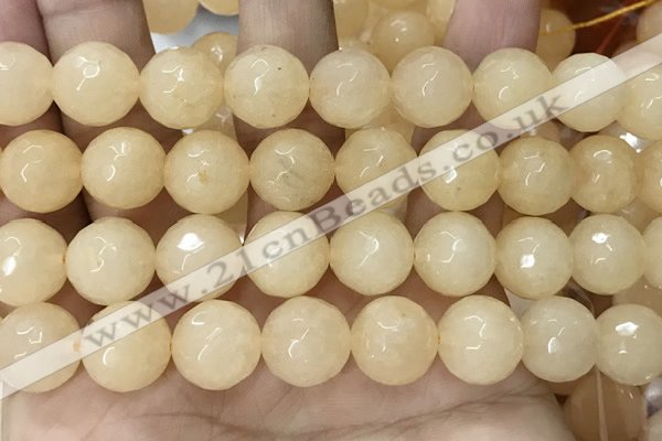 CCN6349 6mm, 8mm, 10mm, 12mm & 14mm faceted round candy jade beads