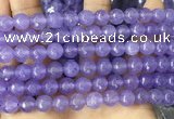 CCN6355 6mm, 8mm, 10mm, 12mm & 14mm faceted round candy jade beads