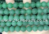 CCN6364 15.5 inches 6mm, 8mm, 10mm & 12mm round matte candy jade beads