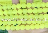 CCN6367 15.5 inches 6mm, 8mm, 10mm & 12mm round matte candy jade beads