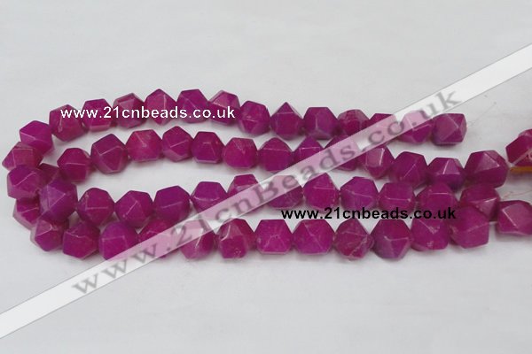 CCN665 15.5 inches 15*15mm faceted nuggets candy jade beads