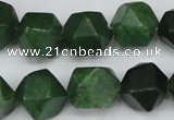 CCN667 15.5 inches 15*15mm faceted nuggets candy jade beads