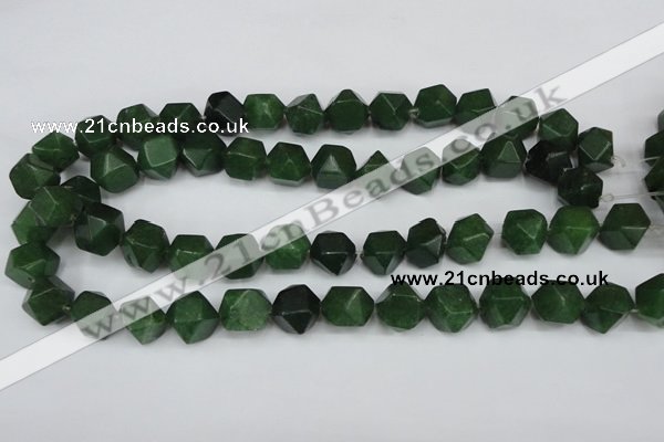 CCN667 15.5 inches 15*15mm faceted nuggets candy jade beads