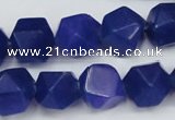 CCN669 15.5 inches 15*15mm faceted nuggets candy jade beads