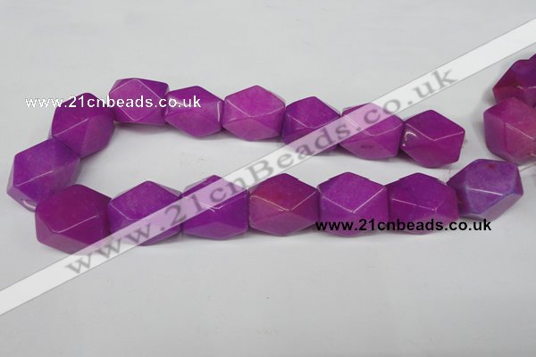 CCN671 15.5 inches 18*25mm faceted nuggets candy jade beads