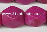 CCN672 15.5 inches 18*25mm faceted nuggets candy jade beads