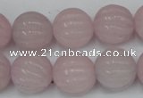 CCN676 15.5 inches 16mm carved round candy jade beads wholesale