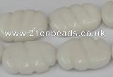 CCN680 15.5 inches 15*23mm carved oval candy jade beads wholesale