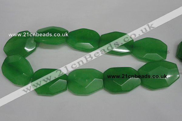CCN697 15.5 inches 30*40mm faceted octagonal candy jade beads
