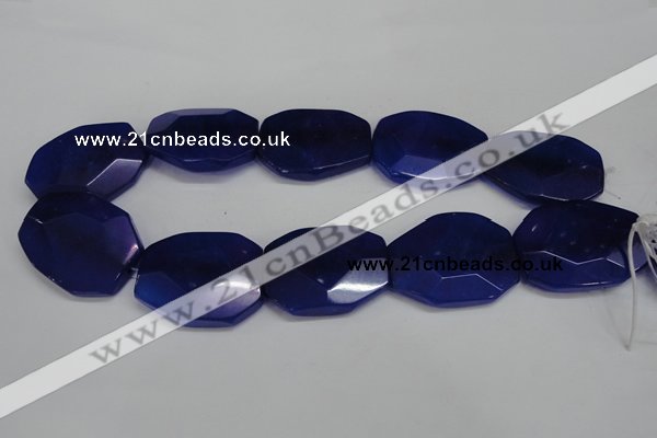 CCN698 15.5 inches 30*40mm faceted octagonal candy jade beads