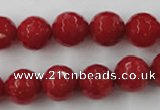 CCN756 15.5 inches 4mm faceted round candy jade beads wholesale