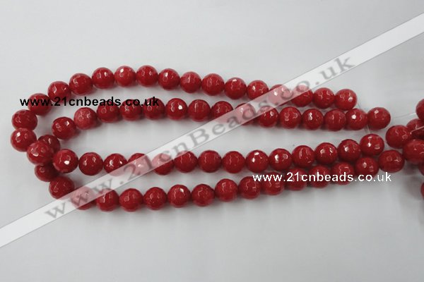 CCN756 15.5 inches 4mm faceted round candy jade beads wholesale