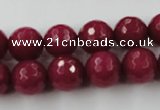 CCN757 15.5 inches 4mm faceted round candy jade beads wholesale