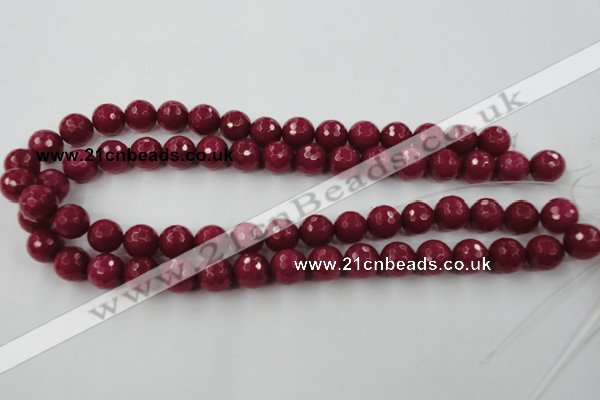 CCN757 15.5 inches 4mm faceted round candy jade beads wholesale