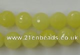 CCN759 15.5 inches 4mm faceted round candy jade beads wholesale