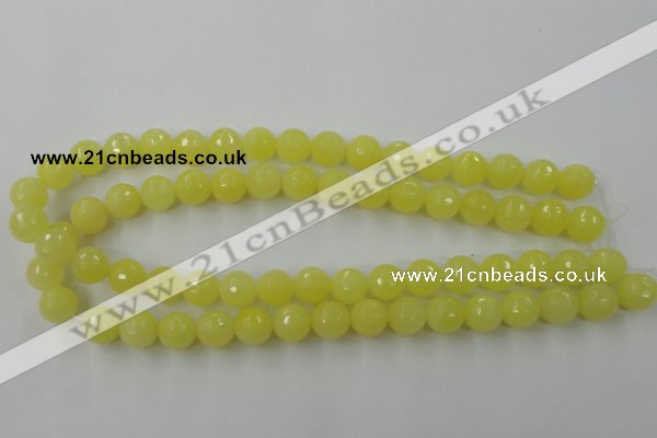 CCN759 15.5 inches 4mm faceted round candy jade beads wholesale