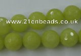 CCN760 15.5 inches 4mm faceted round candy jade beads wholesale