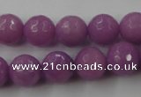 CCN761 15.5 inches 4mm faceted round candy jade beads wholesale