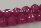 CCN771 15.5 inches 6mm faceted round candy jade beads wholesale