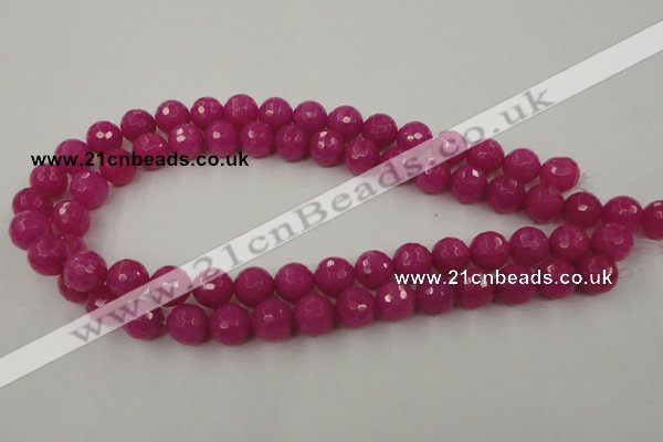 CCN771 15.5 inches 6mm faceted round candy jade beads wholesale