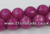 CCN772 15.5 inches 6mm faceted round candy jade beads wholesale