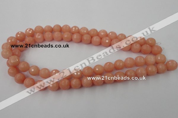 CCN775 15.5 inches 6mm faceted round candy jade beads wholesale