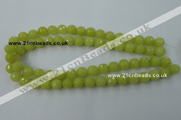 CCN777 15.5 inches 6mm faceted round candy jade beads wholesale