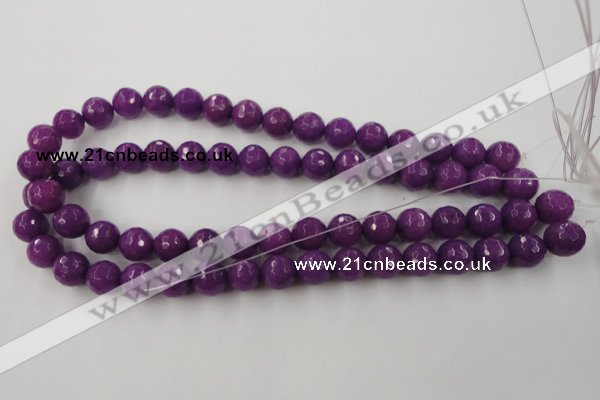 CCN779 15.5 inches 6mm faceted round candy jade beads wholesale