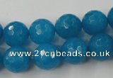 CCN781 15.5 inches 6mm faceted round candy jade beads wholesale