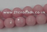 CCN786 15.5 inches 8mm faceted round candy jade beads wholesale